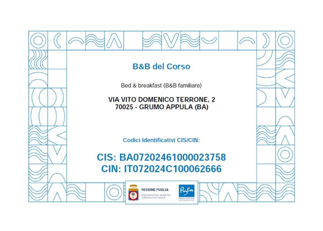 B&B Del Corso Grumo Appula 외부 사진